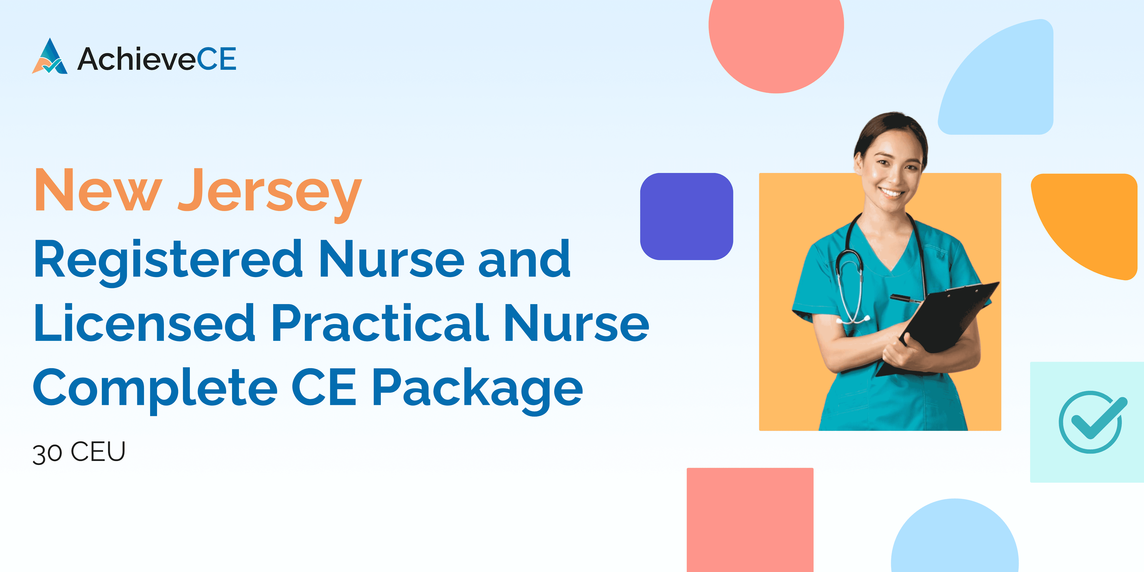new jersey registered nurse and licensed practical nurse complete ce package