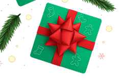 Holiday sale corner decoration