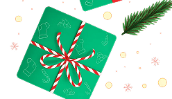 Holiday sale corner decoration
