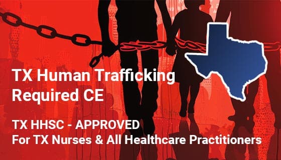 Texas Health Human Services Committee Human Trafficking Training with State overlay